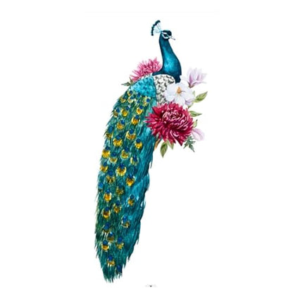 Peacock Wall Decals Peel and Stick,Peacock Wall Stickers Decor for Home Living Room Bedroom Bathroom,Peacock Wall Art Mural