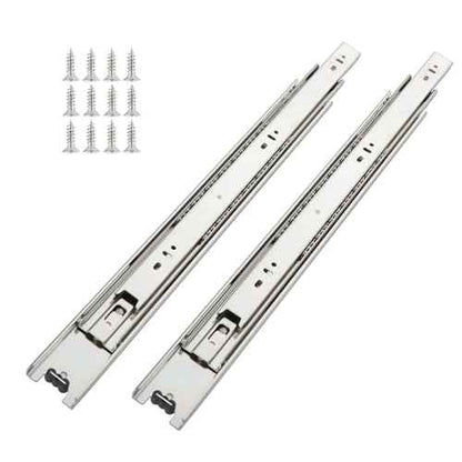 10 Pairs of 22 Inch Hardware Full Extension Side Mount Ball Bearing Sliding Drawer Slides