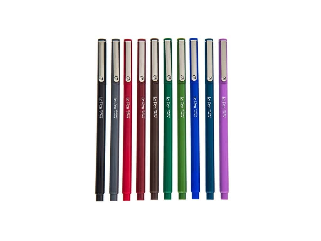 Uchida Of America 4300-10B 10-Piece 0.3 Point Size Le Pen Drawing Pen Set