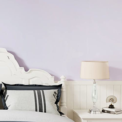 WESTICK Light Purple Wallpaper Solid Color Purple Contact Paper Self Adhesive Removable Viole Peel and Stick Wallpaper for Girls Bedroom Accent Walls Cabinets Dresser Lavender Wallpapers 15.8"x80"