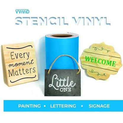 VViViD Blue Stencil Vinyl Masking Tape Roll Film with Anti-Bleed Technology (1 inch x 150ft)