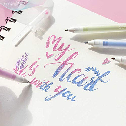 SAKURA Gelly Roll Stardust (Made in Japan) [Limited Edition] Gel Ink Pen Set - Bold Sparkling, Glittering & Assorted Colors 12Pens