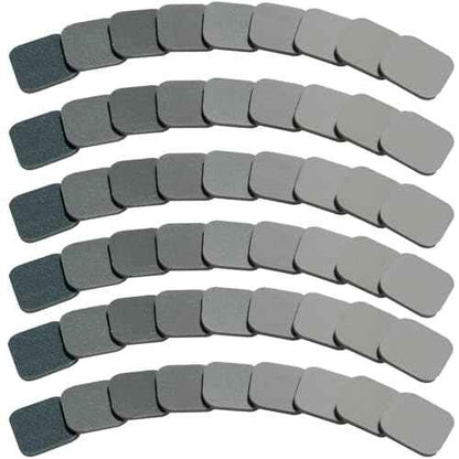 54 PCS 2 x 2 Soft Touch Sanding Pads, Mesh Sanding Polishing Pads Hand Sander Blocking from 320 to 3500 Grits Sander Sponge for Plastic Sanding Acrylic Materials (54 Pack)
