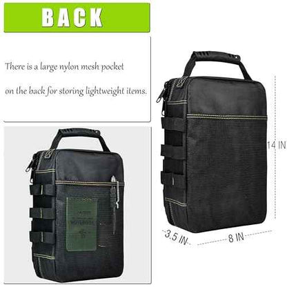 Small Tool Bag/pouch Organizer,Meter/EDC/Compact Tool Bag.Heavy Oxford cloth and large zipper,Suitable for various small tools.