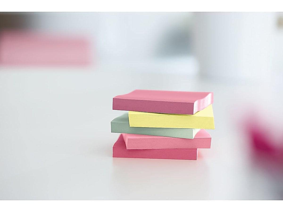 Post-it Pop-up Notes, 12 Sticky Note Pads, 3 x 3 in., School Supplies, Office Products, Accordion Sticky Notes Work with Pop-Up Note Dispenser, Beachside Café Collection
