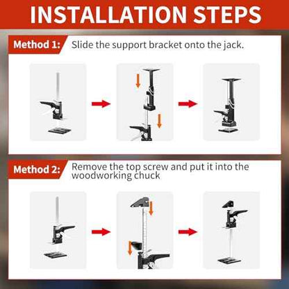 SauHandi Cabinet Jacks for Installing Cabinets,3rd Hand Support System with 365 LB,Hand Lifting Jack Tool,23.4 inches Third Hand Tool Adjustable Support Pole Installing Cabinet Jack