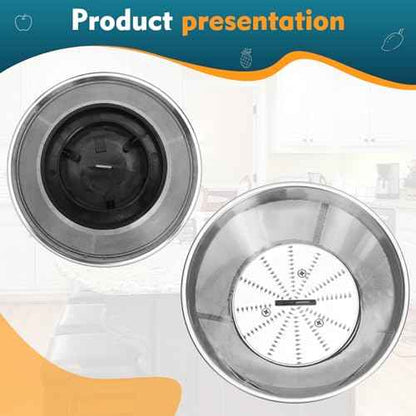 BR-1 Mesh Filter Basket Compatible with Models JE95XL, JE98XL, BJE200XL Juicers, SP0010662 Blender Basket Assembly - Ready to Use Mesh Bowl, Upgraded Titanium-coated Blades and Base