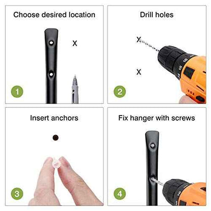 Garage Storage Jumbo Arm Hook Heavy Duty Wall Mount Organizer Utility Garden Hanger with EVA Protector, 6 Pcs 15" Kayak Storage Hooks
