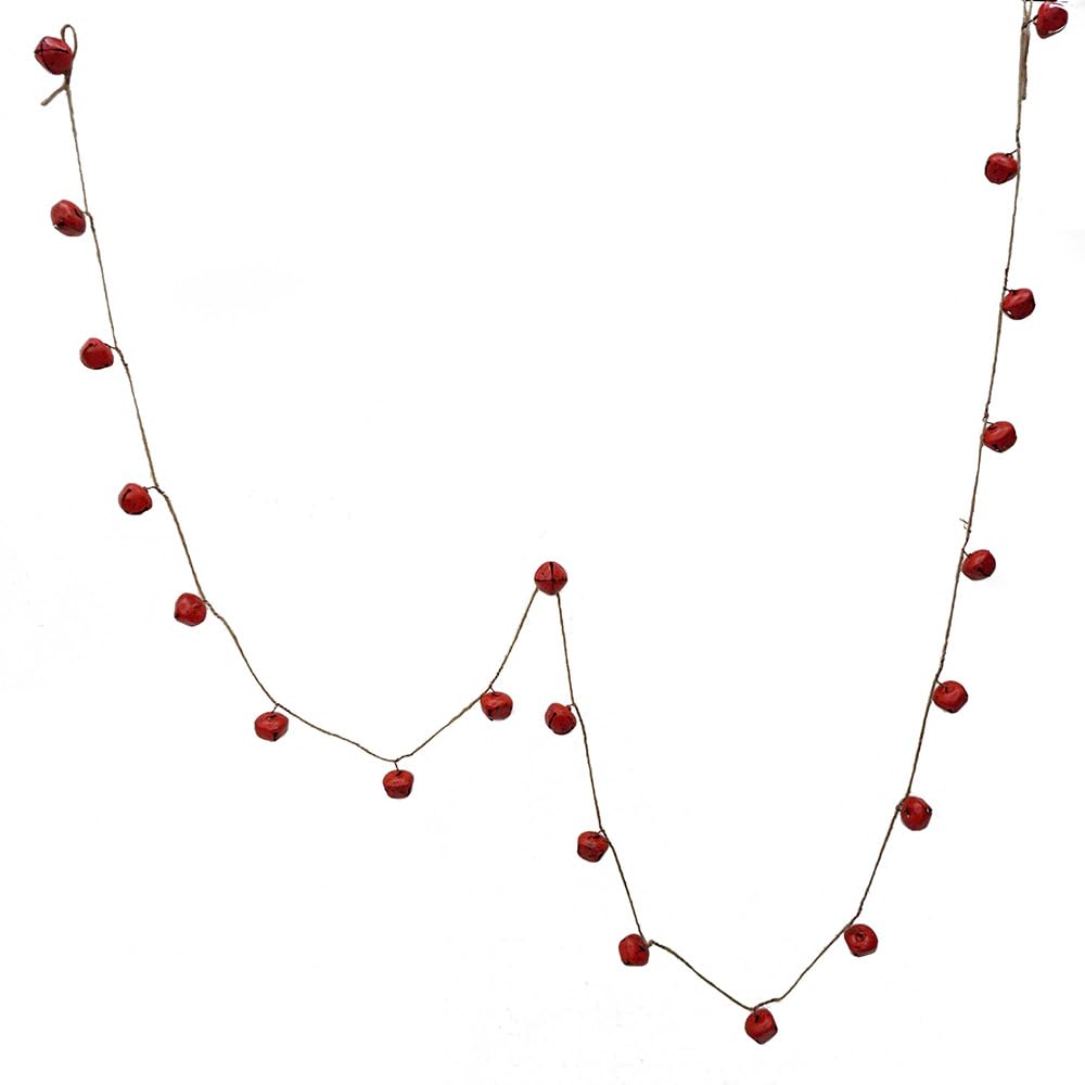 8-Foot Red Bell Garland