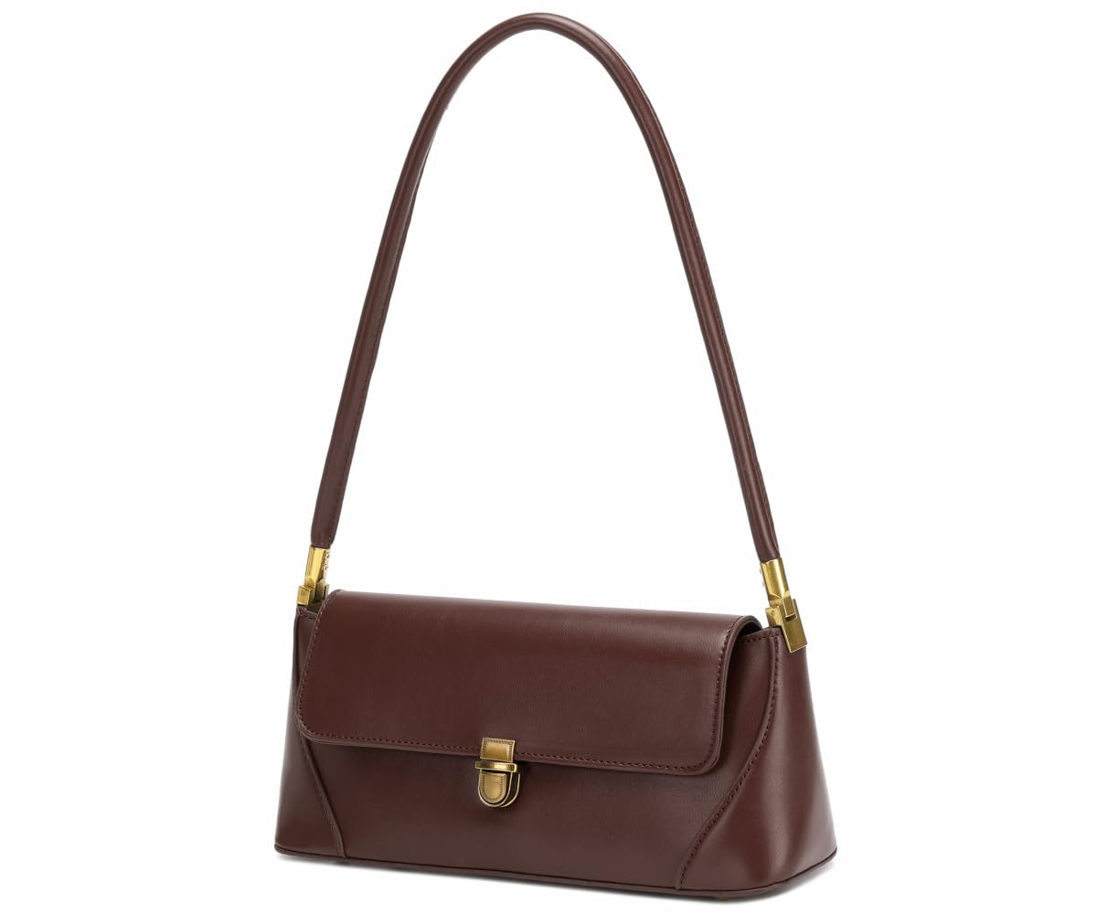 WSRYDJDL Shoulder Bags for Women Vintage Handbag Retro Classic Small Purse Cute Hobo Tote Handbag Mini Clutch Purse (Coffee)