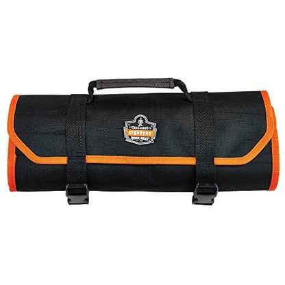Ergodyne Arsenal 5871 Tool Roll-Up Pouch, 21-Pockets, Polyester, Black , Tall