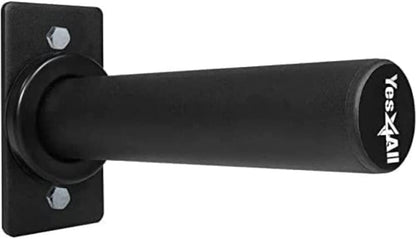 Yes4All Wall Mounted Weight Plate Holder - Fit 2inch Olympic Weight Plates, Protective Rubber Pad (Single)