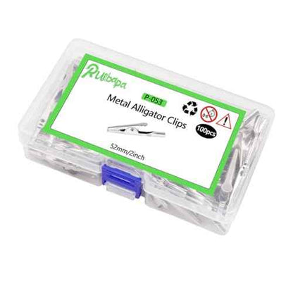 100 pcs Metal Alligator Clips 52 mm for Household Soldering and Electrical Test Tools