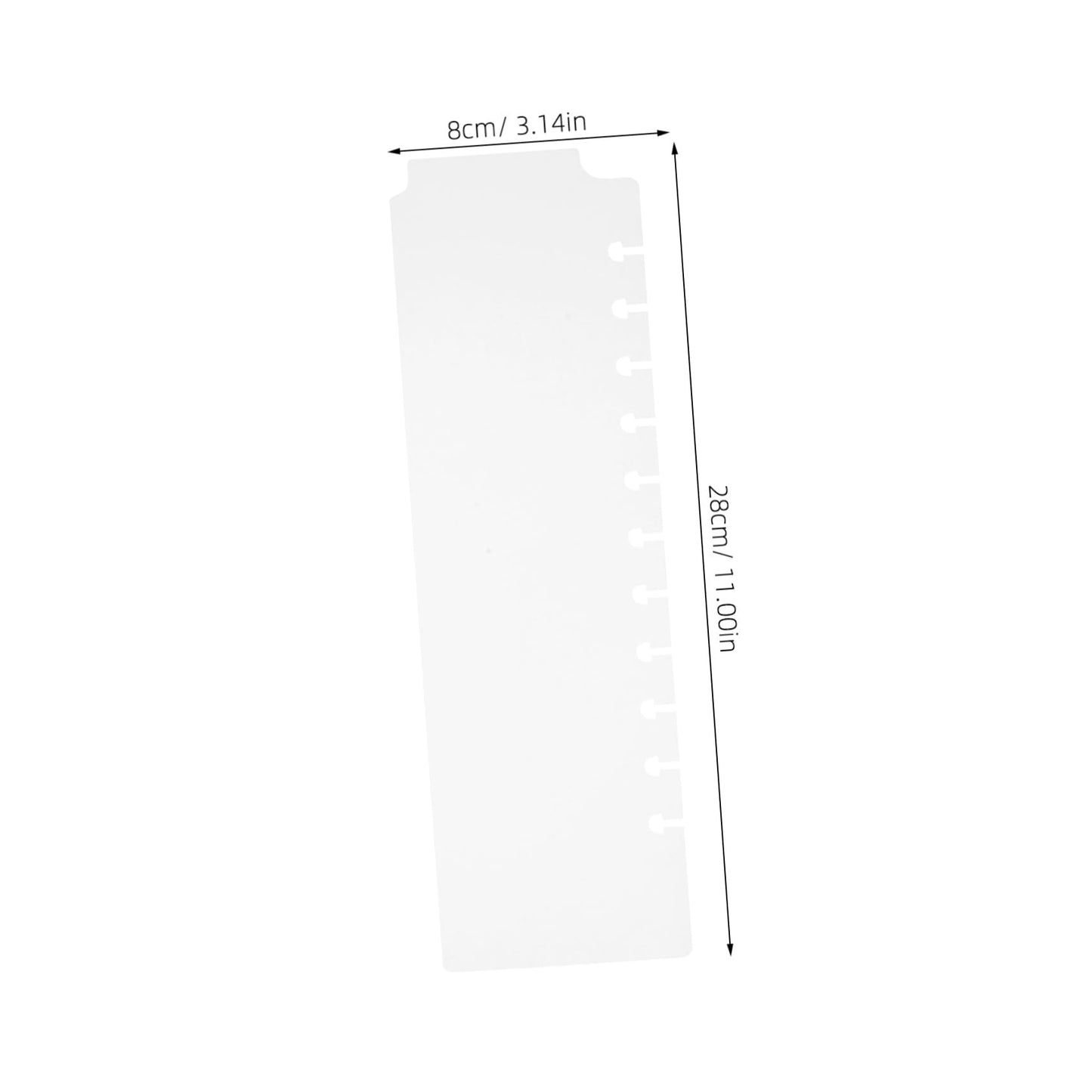 AUTSUPPL 5pcs Plastic Tab Dividers Snap Bookmarks for Spiral Planner Notebook Dividers Aesthetic Binder Separators Portable Organization Tools for Office School