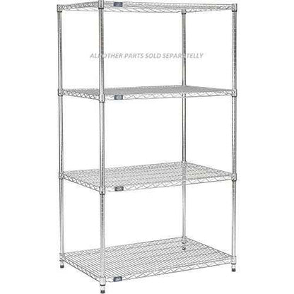 Nexel Additional Wire Shelf for Wire Shelving Units, 600-800 lb Capacity, 18"W x 36"L, Chrome Finish