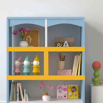 YENHOME Yellow Wallpaper Border Peel and Stick Mirror Frame Border Removable Waterproof Wallpaper Trim for Bathroom Kids Bedroom Bulletin Board Yellow Sticker for Bulletin Board Decoration 3"X236"