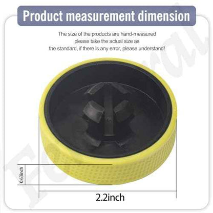 2 Pack Upgraded Replacement Cordless Vacuum Cleaner Wheels for Ryobi PCL720K PBLSV716K Vacuum Cleaners, Silicone Wheel Base, Anti-slip Noise Reduction - Green