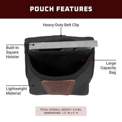 Occidental Leather Clip-On Pouch - Large - Made in USA