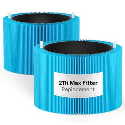 Leemone 2 Pack Blue Pure 211i Max AllergenBlock Filter Replacement Compatible with Blue Pure 211i Max Air Puri-fier, Compare to Part #F2MAX