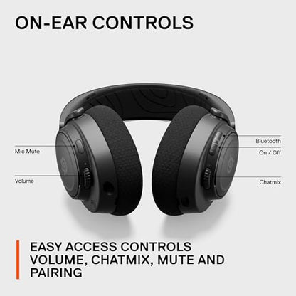 SteelSeries Arctis Nova 7 Wireless Multi-Platform Gaming Headset — Neodymium Magnetic Drivers — 2.4GHz + Mixable Bluetooth — 38Hr USB-C Battery — ClearCast Gen2 AI Mic — PC, PS5, Switch, VR, Mobile
