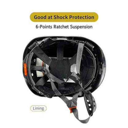 Forestry Safety Helmet with Build-in Visor Mesh Face Shield Ear Muffs 4 in 1 Chainsaw Safety Hard Hats
