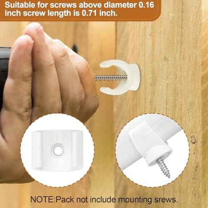PEX Pipe Clamp Clip, 50Pcs 1/2 Inch PEX Clamp For PVC Water Pipes & Tubing Hoses Hangers Clips Holder Support Bracket Socket, White Plastic U Pipe Clamp Tools
