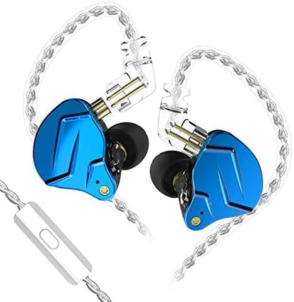 KZ ZSN PRO X Earphone with 1BA and 1DD, KZ High Fidelity in Ear Earbuds High Resolution in Ear Monitor Headphone (with Mic, Blue)……