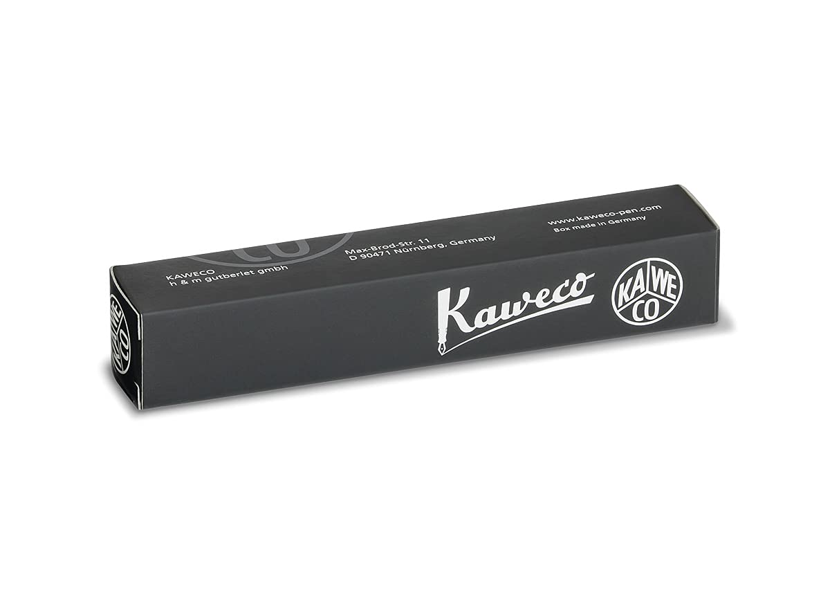 Kaweco CLASSIC SPORT Fountain Pen Green with 23 Carat Gold-Plated Steel Nib and Iridium Tip for Ink Cartridges I Sport Fountain Pen 13 cm I Nib: F (Fine)