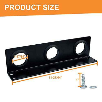 6 Hole Hand Tool Holder Rack Tool Storage Rack fit for lanscaping Trailer and Truck