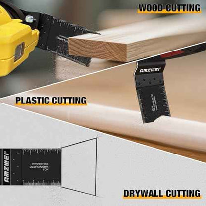 50Pcs Professional Oscillating Tool Blades Multitool Blade, Universal Oscillating Saw Blades Wood Plastic Drywall Cutting Compatible with Dewalt, Milwaukee, Dremel, Ryobi, Bosch