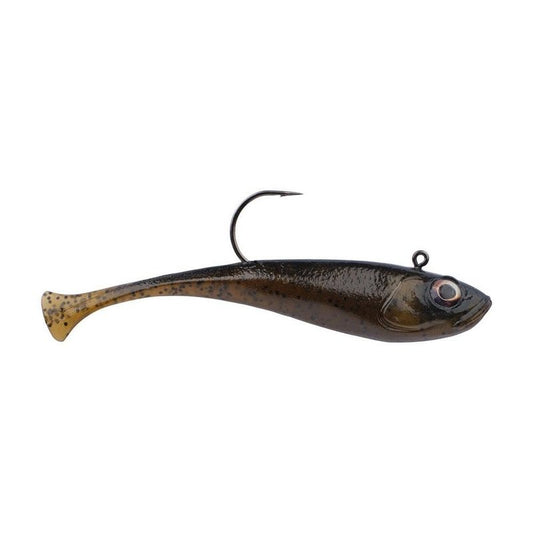 Berkley PowerBait Power Switch Fishing Bait, Green Pumpkin, 3in, Irresistible Scent and Flavor, Ideal for Bass, Walleye, Panfish, Trout and More