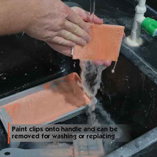 ROLLINGDOG 4" Reach-Behind Paint Pad - Paint Pad for Hard to Reach Places,for Behind Toilets, appliances and radiators