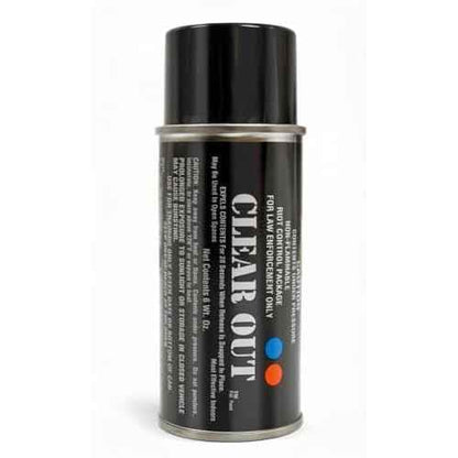 Clear Out 6 oz OC/CS Gas Tear Gas Self Defense Spray - 15ft Range