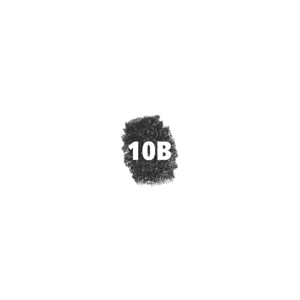 Staedtler Mars Lumograph 10B Graphite Art Drawing Pencil, Very Soft, Break-Resistant Bonded Lead, 12 Pack, 100-10B