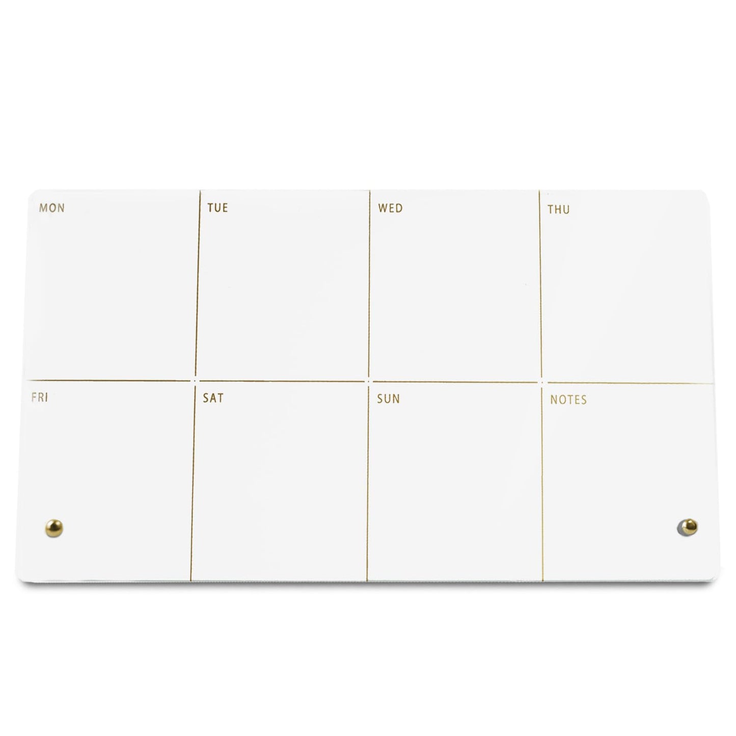 Marribol Weekly Planner Dry Erase Board for Desk,Acrylic Desktop Weekly Planner Whiteboard with Stand,12"X6"-Small, Dry Erase Weekly to Do List White Board for Home Office School-ZMZL-W-1530