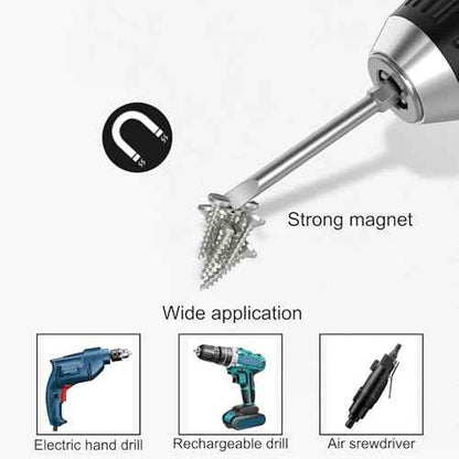 10Pcs Flat Head Screwdriver Bits 6mm / 0.24inch Magnetic Slotted Tip Screwdriver Bits 1/4inch Hex Shank 3inch Long