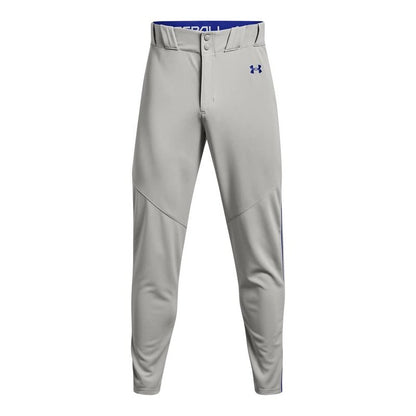 Under Armour Men's Utility Baseball Straight Leg Pant Pipe 22, (081) Baseball Gray/Royal/Royal, Medium