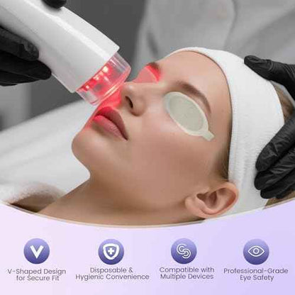 Disposable Vee-shields 10 Pairs for IPL Hair Removal Beauty Fields Client Eye Protection