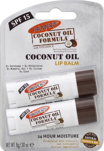 Palmer's Coconut Oil Formula Lip Balm Duo, All-Day Moisturization, Hydrates Dry, Cracked Lips (Pack of 2)