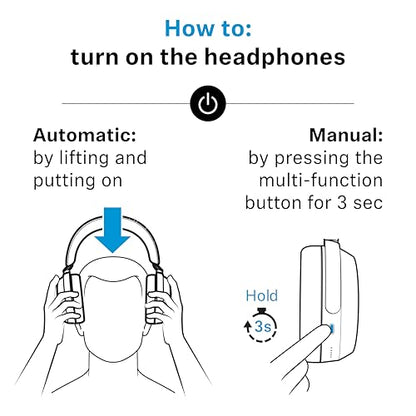 Sennheiser Momentum 4 Wireless Noise Cancelling Headphones - Bluetooth Headset for Crystal-Clear Calls with Adaptive Noise Cancellation, Over-Ear Headphones, 60h Battery Life, Folding Design, White