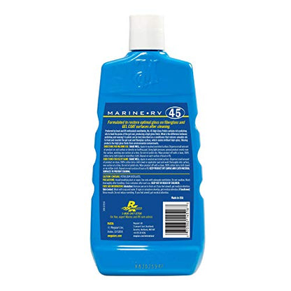 Meguiar's Marine/RV M4516 High Gloss Polish - Professional Grade Boat and RV Polish for a Sleek, High-Shine Finish for Fiberglass & Gel Coat - 16 Oz
