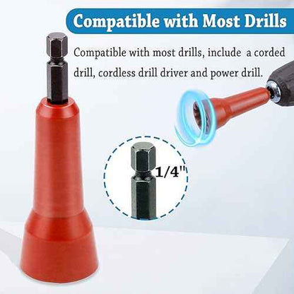 Wire Twisting Tool, Wire Spin Twister Nut, Spin Twist Wire Connector Socket, Wire Twisting Spinner, Wire Spin Driver Nut, Wire Twister Tool for Drill and Wire Connector Driver with 1/4" Chuck