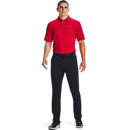 Under Armour Men's Tech Golf Polo, Red (600)/Graphite, X-Small