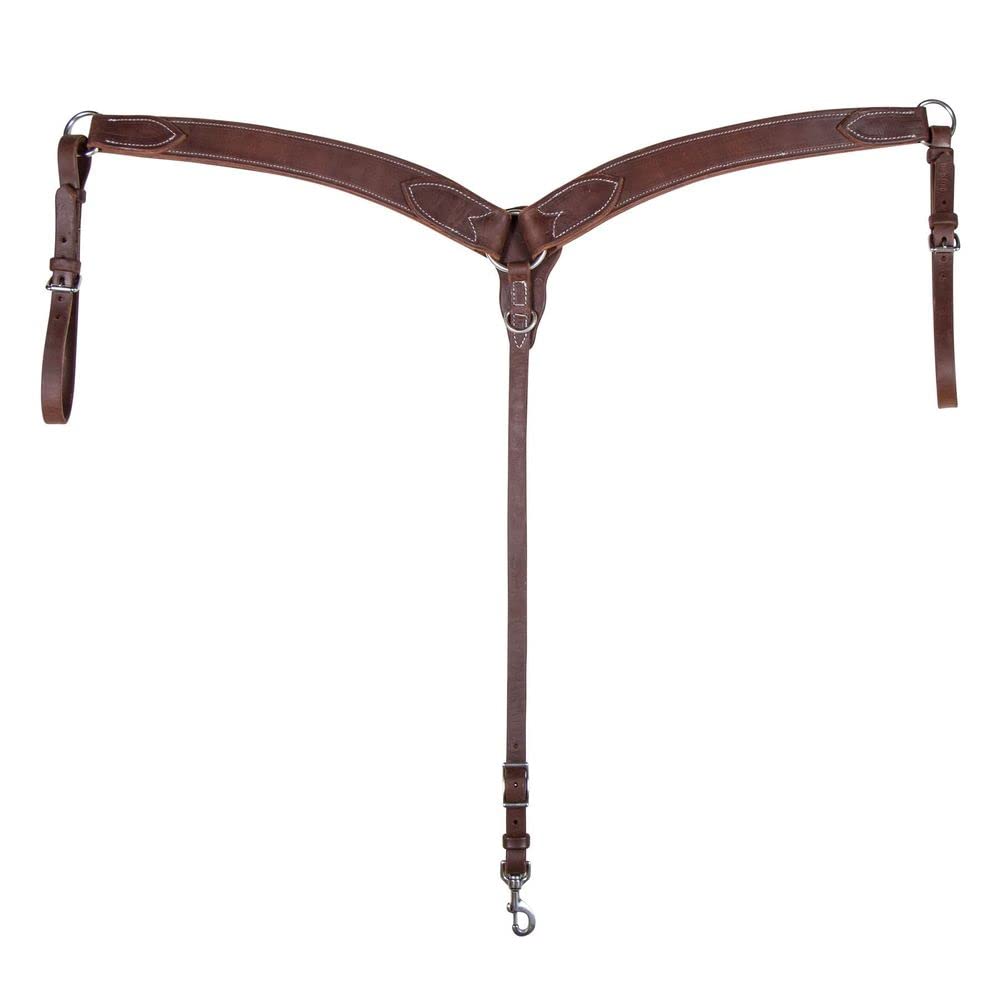 Billy Royal Oiled Hermann Oak Leather Breastcollar | Lifetime Workman's Warranty | Hermann Oak Leather | Contoured for Comfort | Robust Stainless Steel Hardware | Handcrafted in The USA