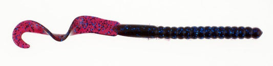 Berkley PowerBait® Power Worm Fishing Bait, Blue Fleck, 7in | 18cm, Irresistible Flavor, Classic Curly Tail Worm Profile, Ideal for Spring, Summer and Fall Fishing