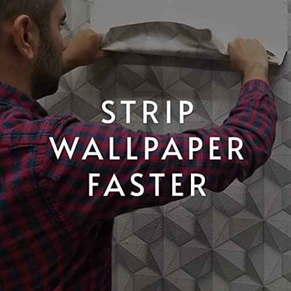Roman Wallpaper Remover Liquid Spray, Contractor Strength Wallpaper Stripper and Adhesive Remover, Unscented, Non-Staining, Clear, PRO-496 (32 Ounce, 75 Sq. Ft.)