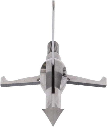 Spitfire 3 Titanium 100 Grain Broadhead - Front-Deploying Mechanical Archery Heads | 3 Pack