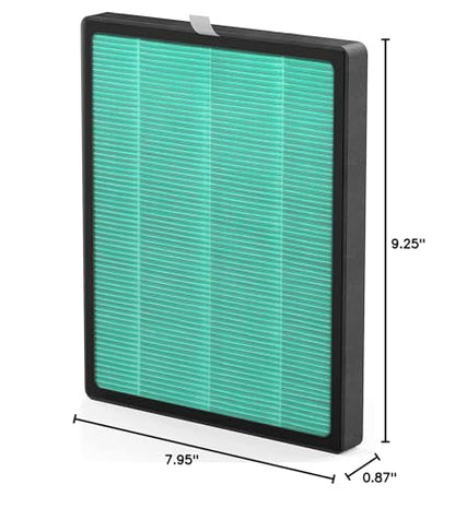 YIOU Air Purifier R1 Replacement Filter, 3-in-1 Pre-Filter, True HEPA Filter, High-Efficient Activated Carbon Filter(Pet Allergy),Deep Green