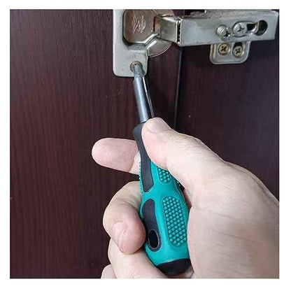 Bit Driver Handle,2 Pieces 1/4 inch Screwdriver Handle,6.35mm Mini Short Strong Magnetic Bit Holder Extension for Bits