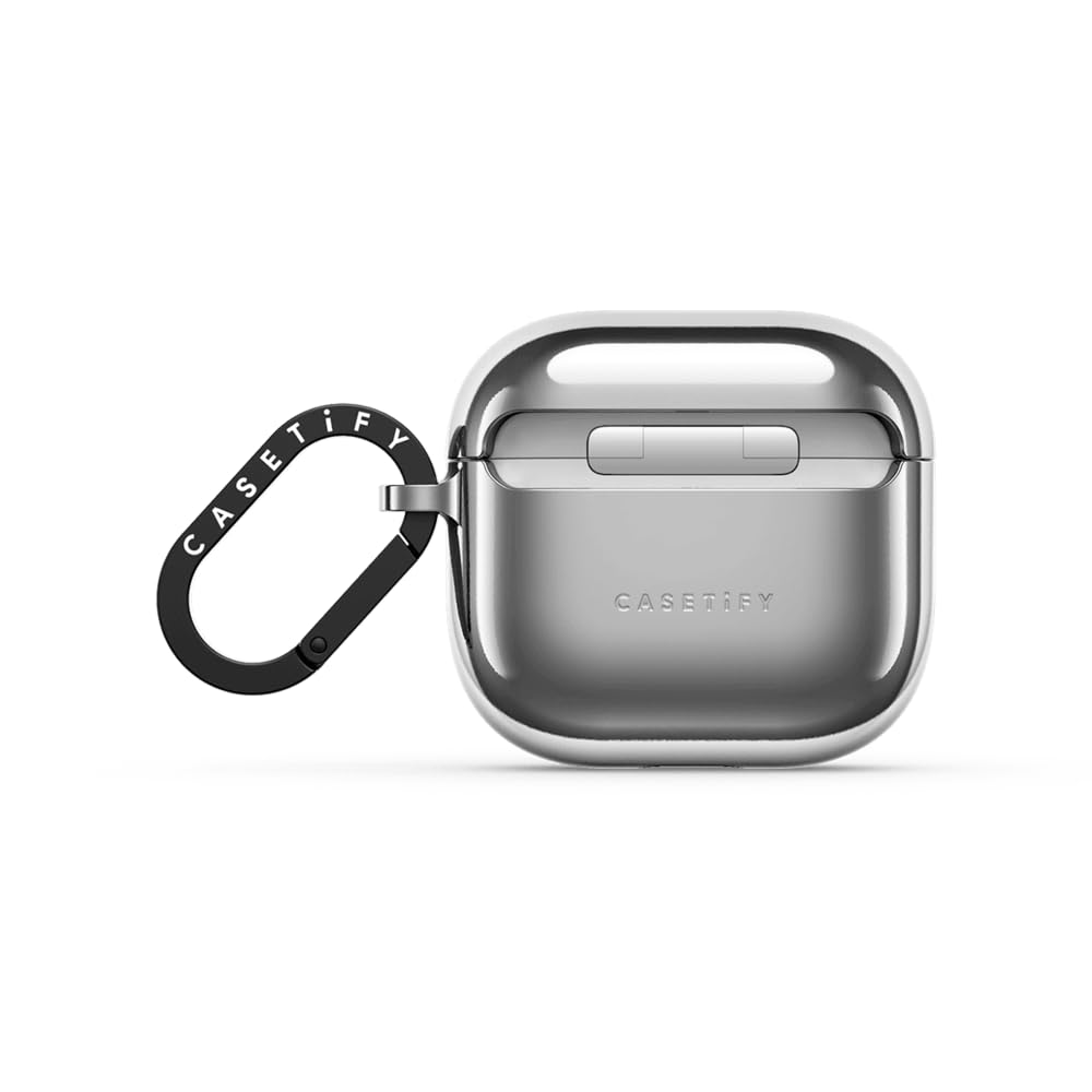 CASETiFY Mirror AirPods (4th Gen) Case with Ring - Silver